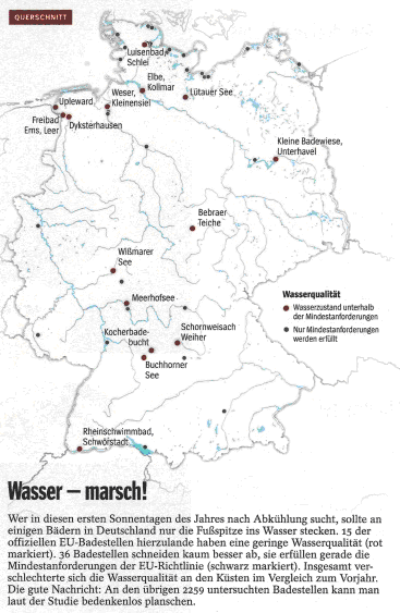 Wasser - marsch! Quelle: Der Spiegel, 26.05.2012, Seite 18.