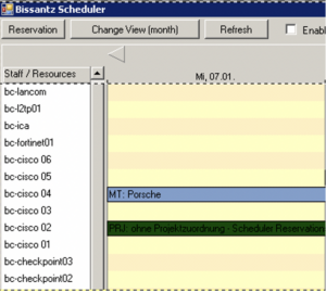 Reservierung eines virtuellen Rechners als Ressource im Scheduler