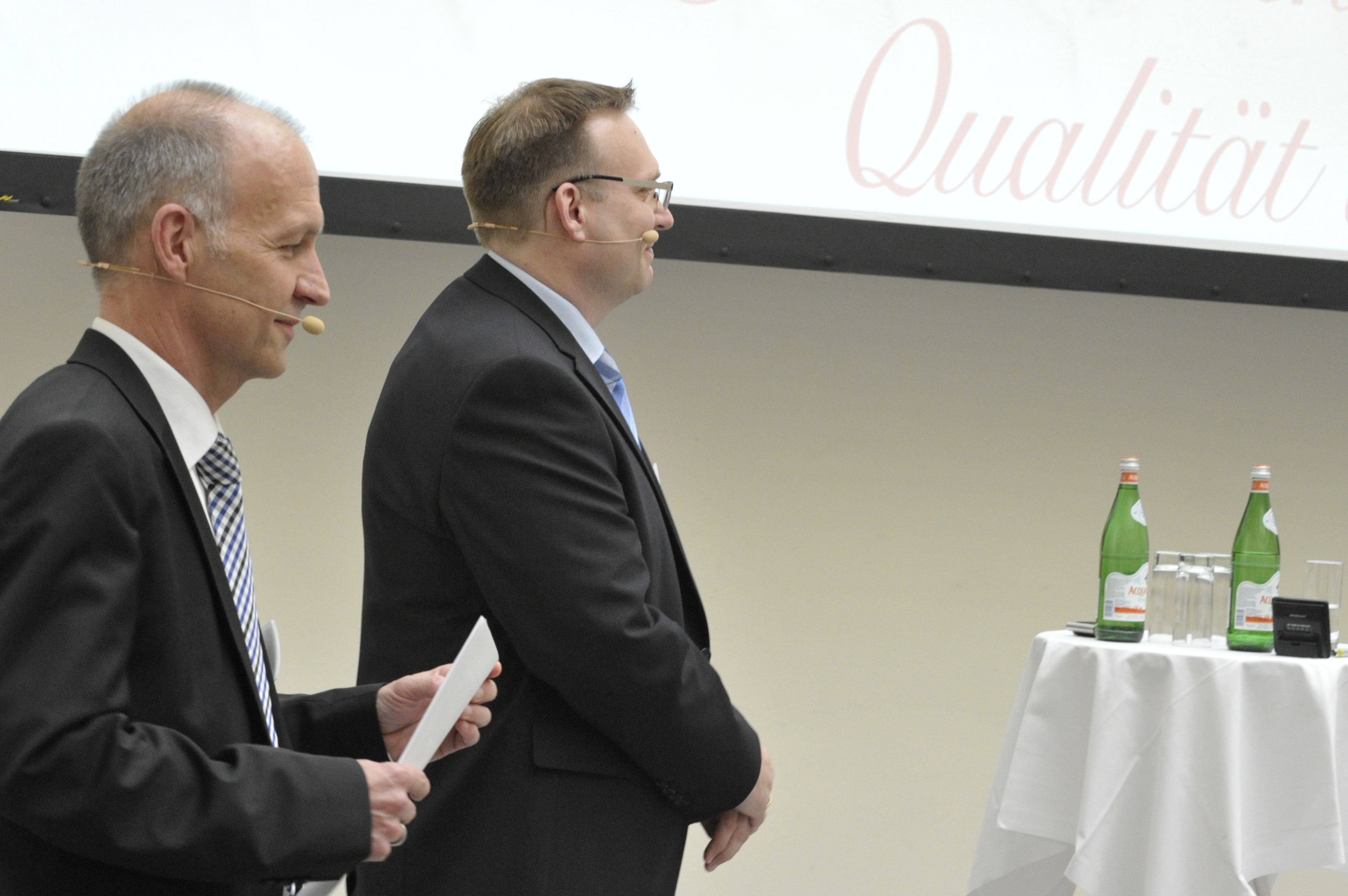 Bissantz Executive Forum Berlin 2016 - Referenten: Michael Hasenpatt und Frank Deiters von Coppenrath & Wiese während dessen Vortrag