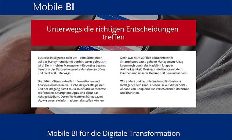 Mobile-BI-Seite