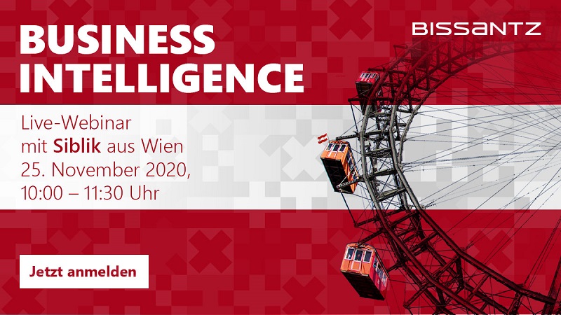 Bild Live-Webinar Business Intelligence mit Bissantz und Siblik am 25.11.20