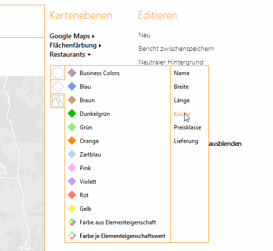 Marker können in DeltaMaster pro Elementeingeschaftswert eingefärbt werden.