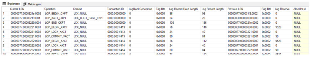 Abfrage des SQL-Server-Transaktionsprotokolls zur Änderungsüberwachung