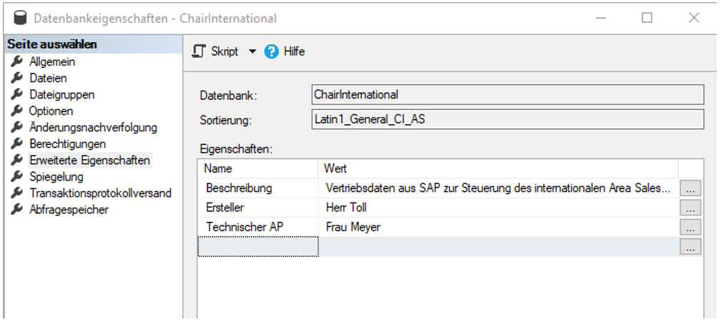 Neue Property im SQL Server