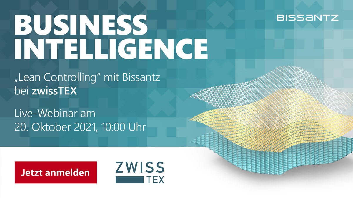 Business Intelligence zur Umsetzung des "Lean Controlling" bei zwissTEX - Webinar am 20. Oktober 2021