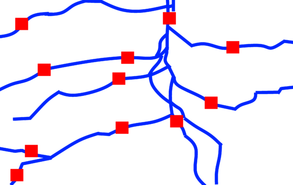 Grobe Skizze als Ausgangspunkt für ein Shapefile