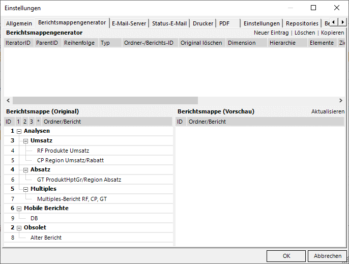 Berichtsmappengenerator