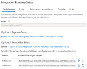 Integration Runtime-Setup