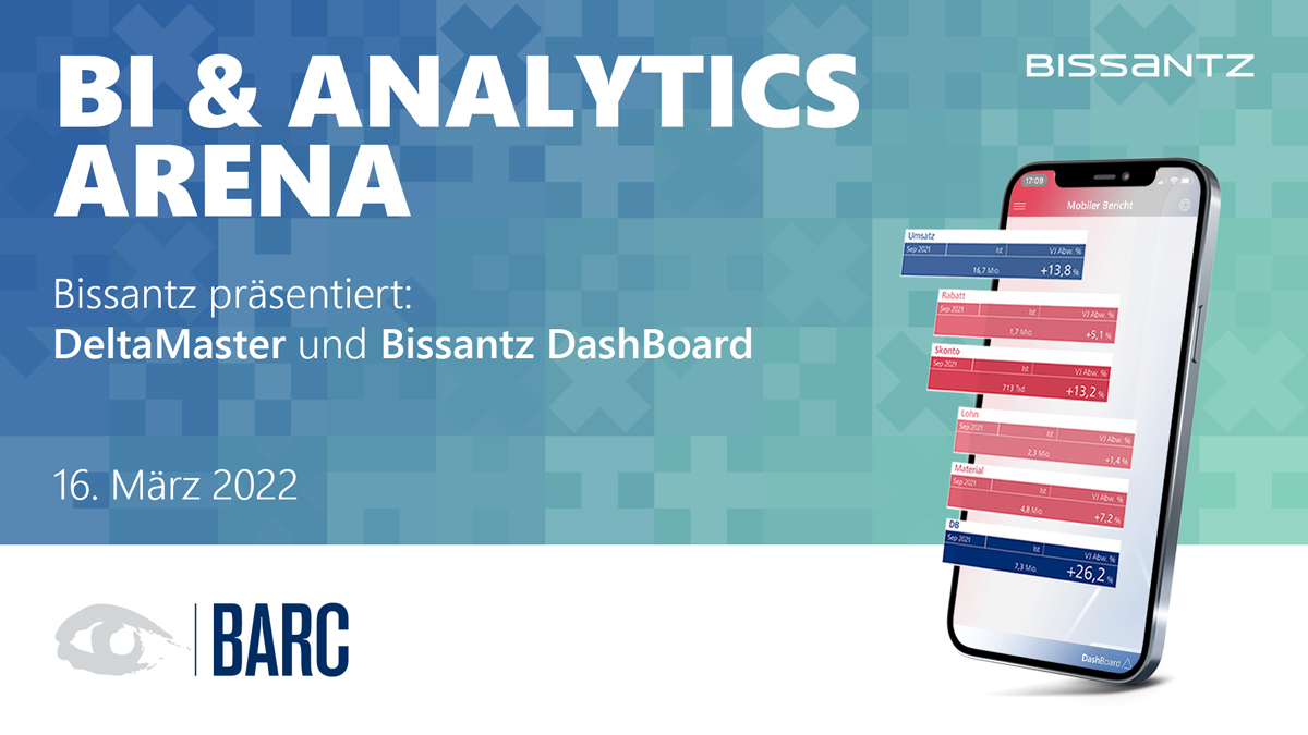 BiI & Analytics Arena von BARC vom 16. – 17.03.2022 – Online-Tagung mit Bissantz & Company
