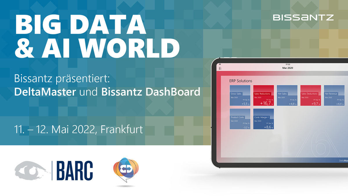 Big Data & AI World am 11. und 12. Mai 2022 in Frankfurt mit Bissantz & Company