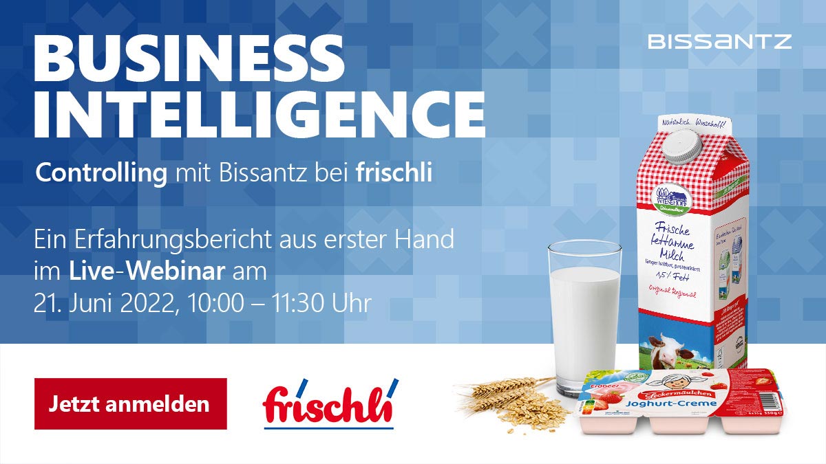 Live-Webinar: Business Intelligence mit Bissantz bei frischli am 21.06.2022