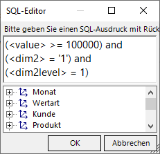 Verknüpfungen nur für Süd, zweite Variante