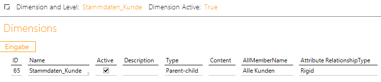 DM-ETL Definition Stammdatendimension