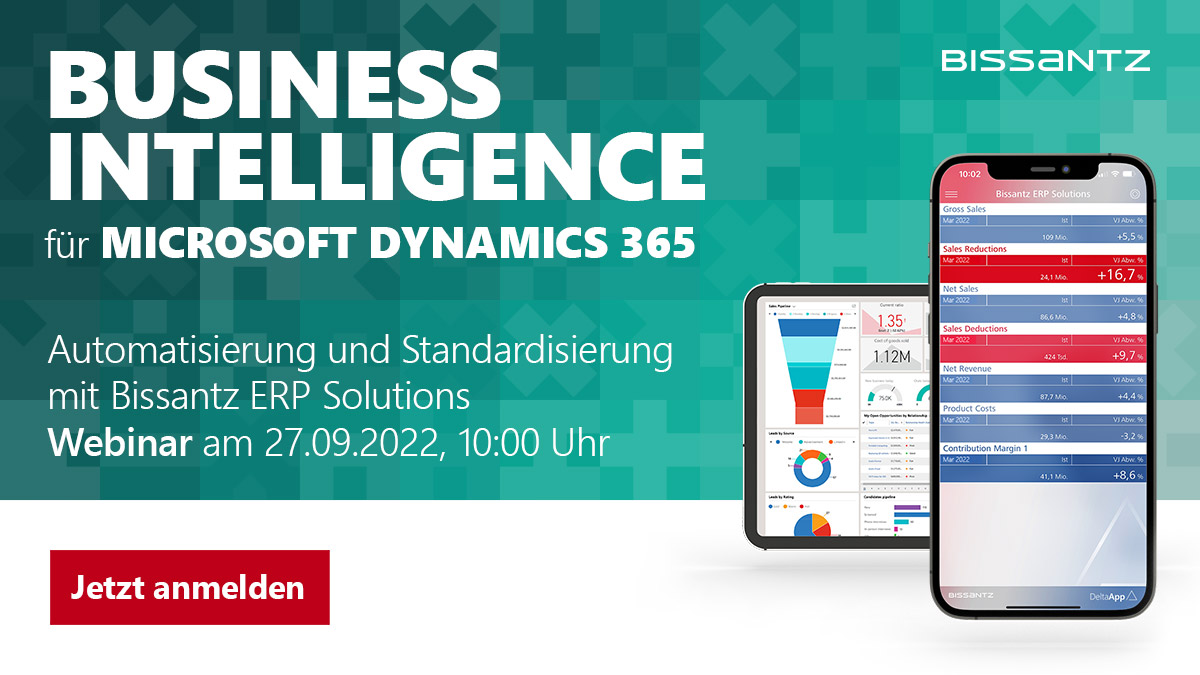 Live-Webinar "Bissantz und Microsoft Dynamics 365"