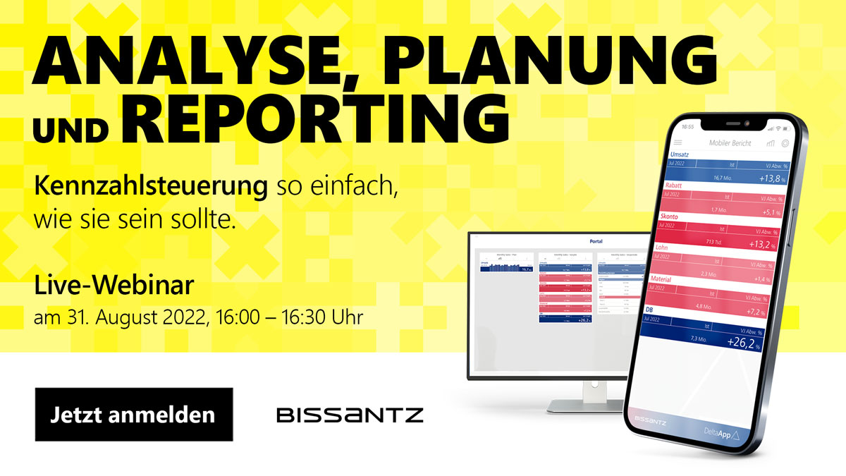 Analyse, Planung und Reporting - Live-Webinar am 31.08.2022