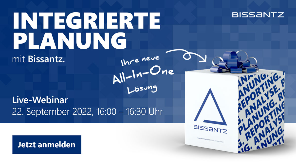 Integrierte Planung mit Bissantz - kostenfreies Live-Webinar am 22.09.2022