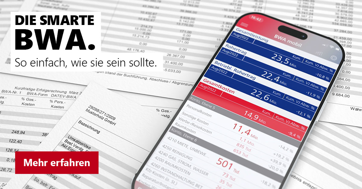 Die BWA wird smart DatevBWA automatisiert auswerten