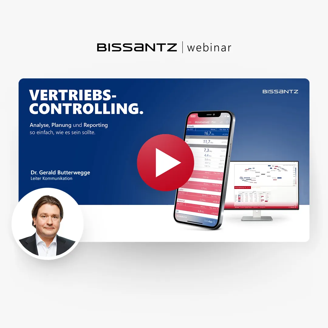 Webinar: Vertriebscontrolling – Analyse, Planung und Reporting so einfach, wie es sein sollte. Mit Dr. Gerald Butterwegge.