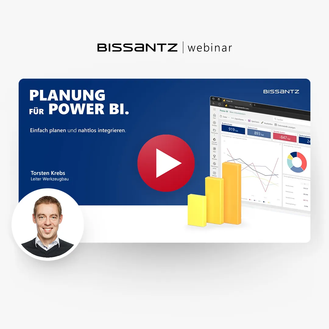 Webinar: Planung für Power BI – einfach planen und nahtlos integrieren. Mit Torsten Krebs.