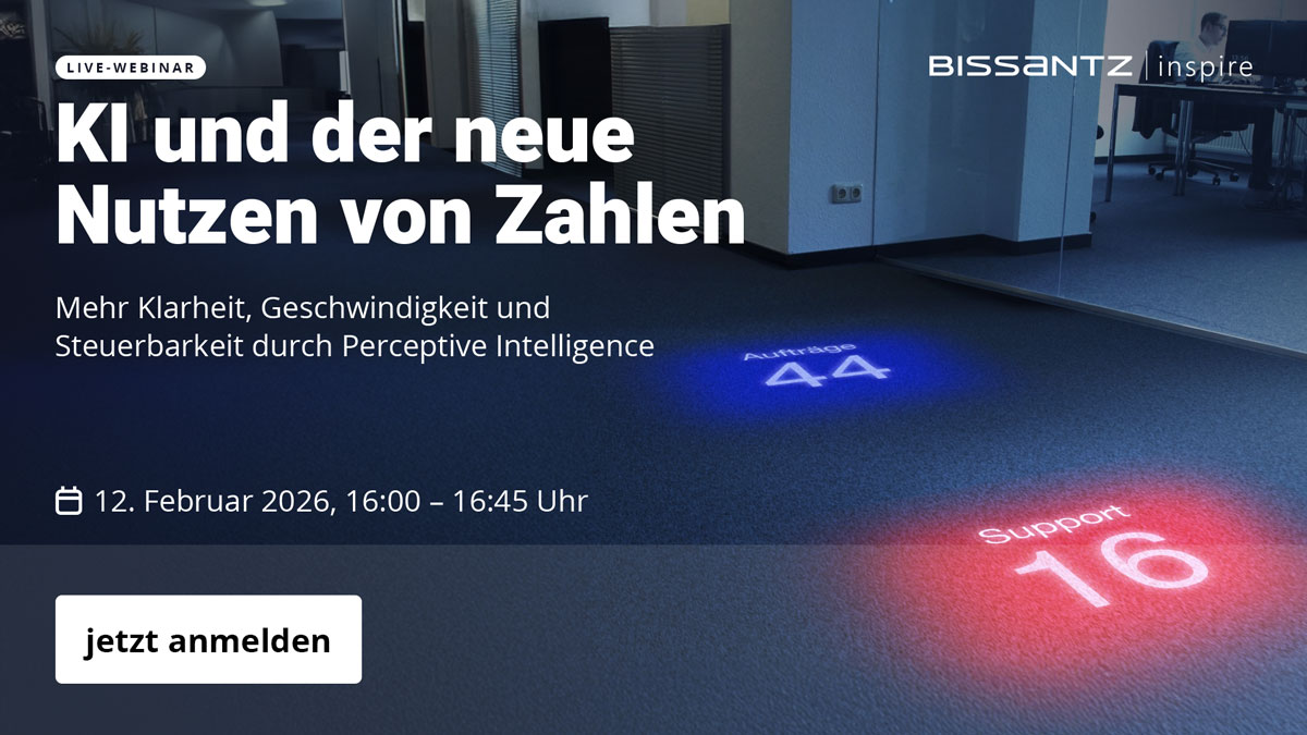 KI und der neue Nutzen von Zahlen - Webinar am 12. Februar 2026 von 16:00 bis 16:45 Uhr mit Dr. Klaus Eder und Dr. Nicolas Bissantz.