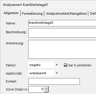 Einstellung der Umkehrung