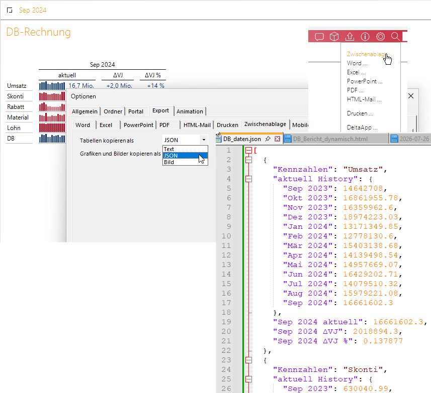 JSON in Text-Datei exportieren