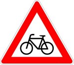 Zeichen 138: Radfahrer kreuzen, neu
