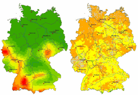 Earthquake and winterstorm risk Germany