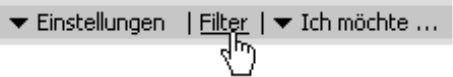 Einstellen der Filterregeln