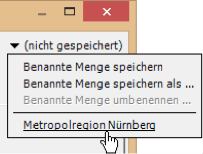 Auswahl abrufen rechts oben in der Achsendefinition unter Metropolregion Nürnberg