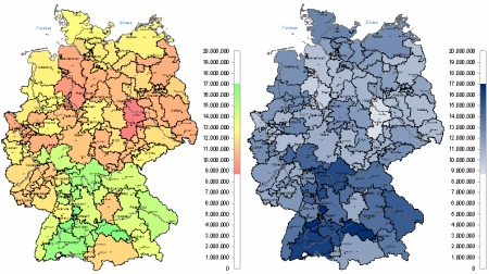 Vergleich von Ampelfarben und Business Colors